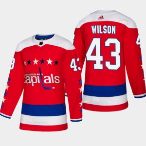 Herren Washington Capitals Eishockey Trikot Tom Wilson #43 2018-19 Rot Authentic 3rd Alternate